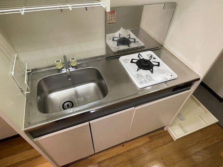 京都府京都市左京区静市市原町の賃貸アパートのキッチン