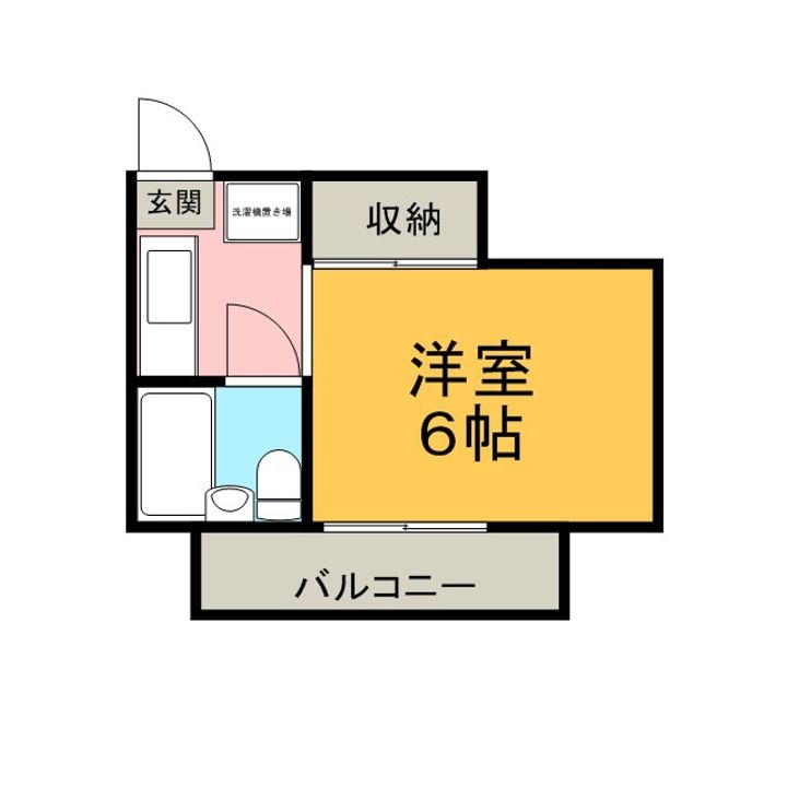 京都府京都市北区大宮東小野堀町の賃貸マンション301号室の間取り