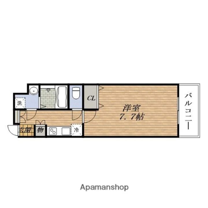 ベルヴィ江坂公園704の間取り