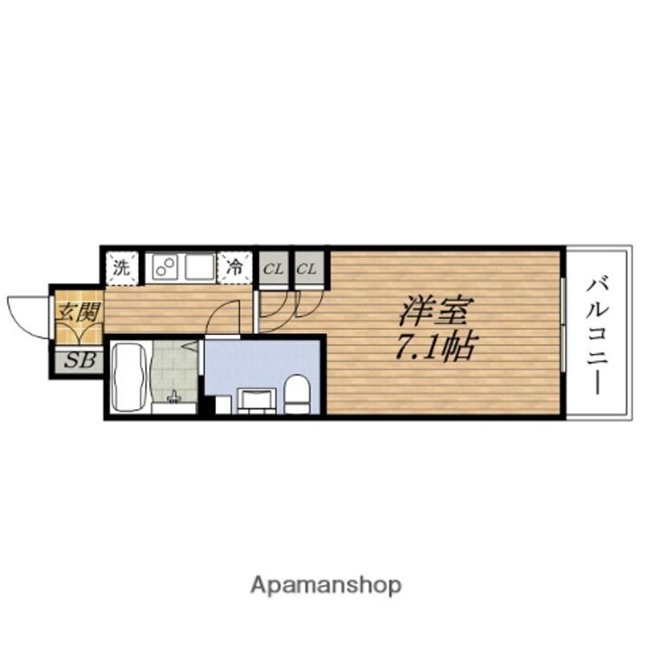 ミュプレ江坂(旧ベルフェリーク江坂)の間取り