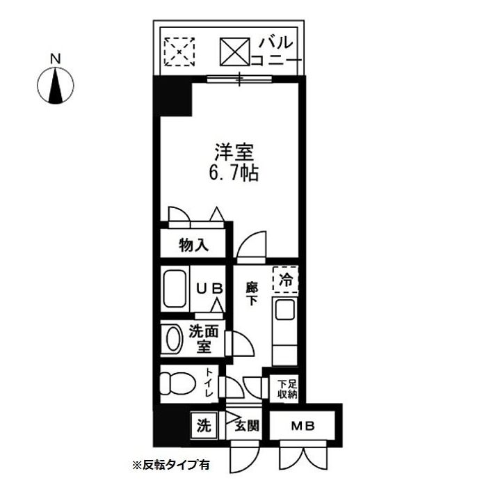 シャルマンフジ大阪城南の間取り