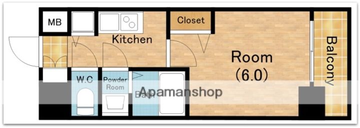 プレサンス難波ヴィータの間取り