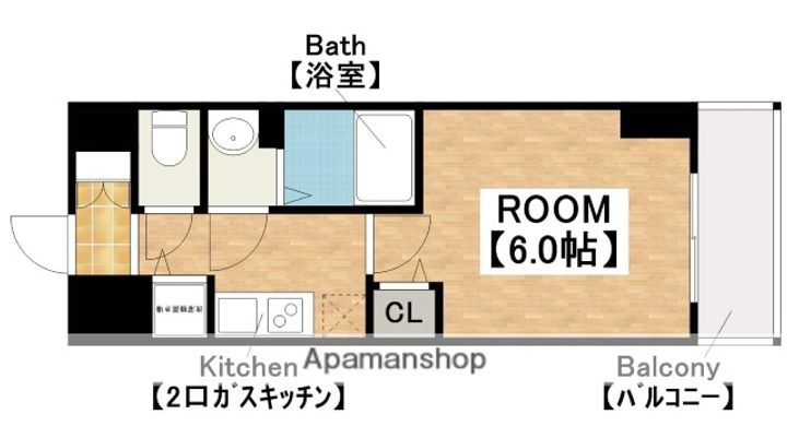 プレサンス江戸堀の間取り