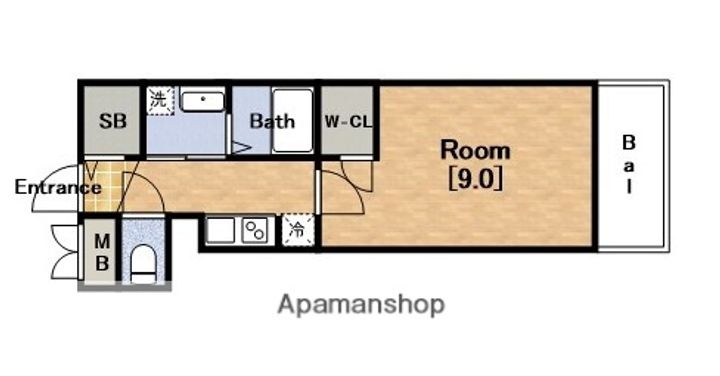 プレサンス堺筋本町駅前の間取り