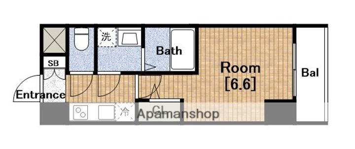 エスリード大阪上本町グリーズの間取り