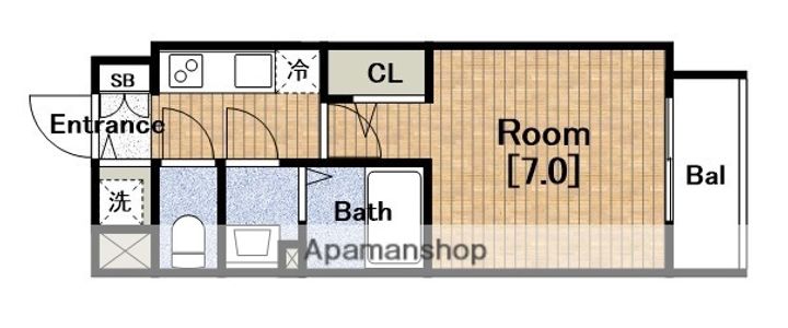 エスリード大阪上本町グリーズの間取り