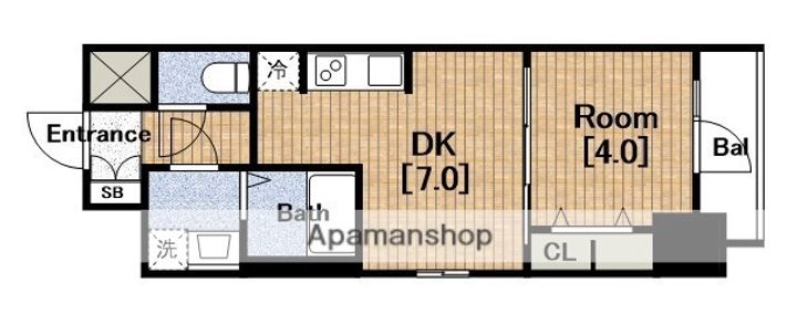 エスリード弁天町グロリアの間取り