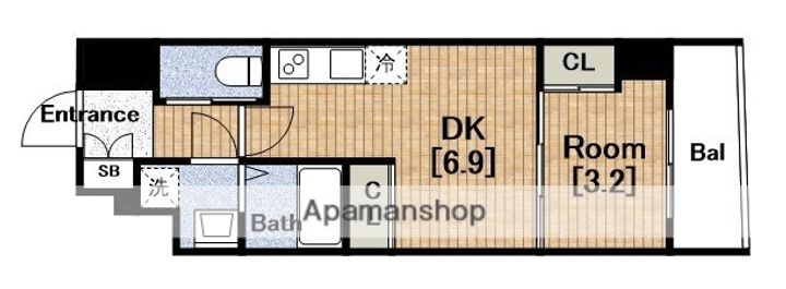 セレニテ難波プリエの間取り