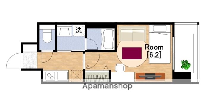 エスリードレジデンス大阪難波の間取り