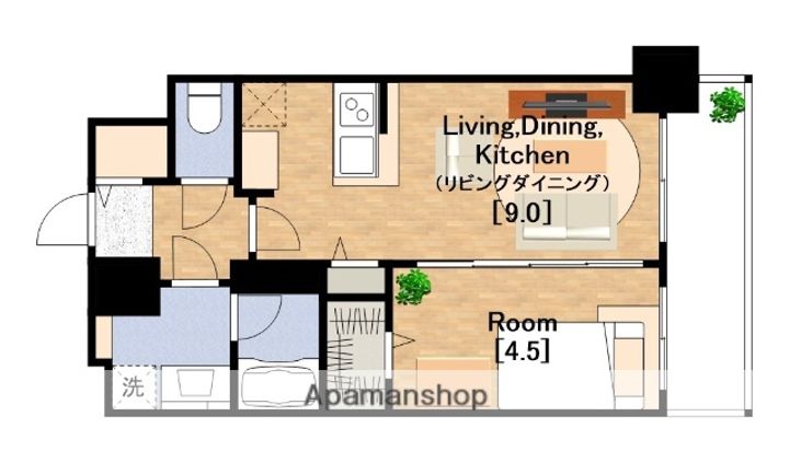 ベイサイドパークOSAKAサウスレジデンスの間取り