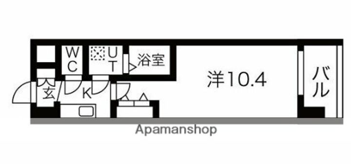 大阪府大阪市浪速区浪速東2丁目の賃貸マンションの間取り