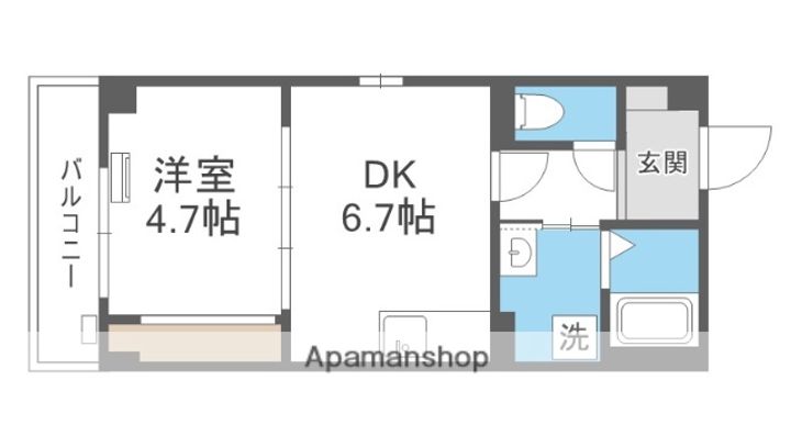 大阪府大阪市西成区天下茶屋東1丁目の賃貸マンションの間取り