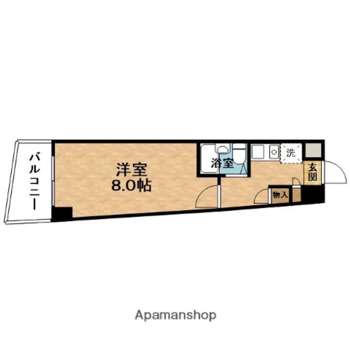 兎我野町聚楽マンションの間取り