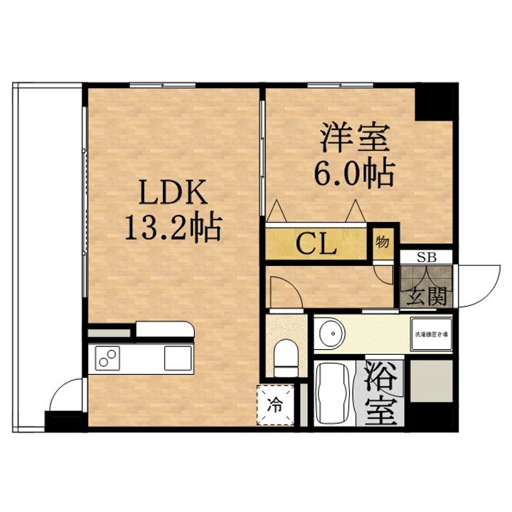大阪府大阪市旭区新森7丁目の賃貸マンションの間取り