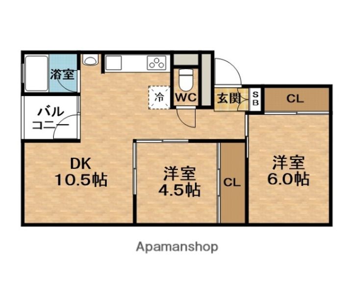 MEETME天神橋の間取り