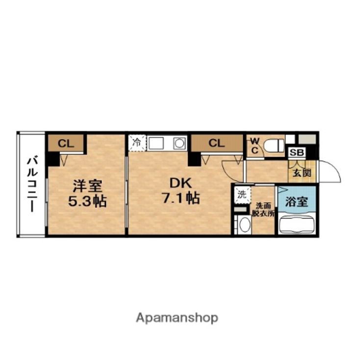 ブリックスハウス天満の間取り