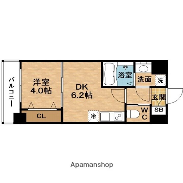 ALIVIS北梅田(アリヴィス)の間取り