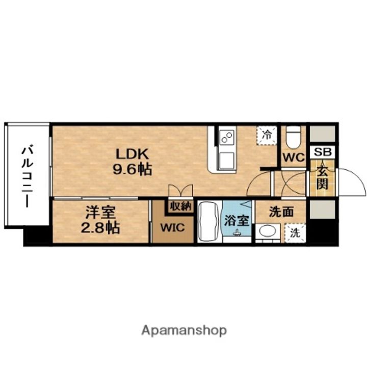 プレサンスNEO上新庄PRIMECRUISの間取り