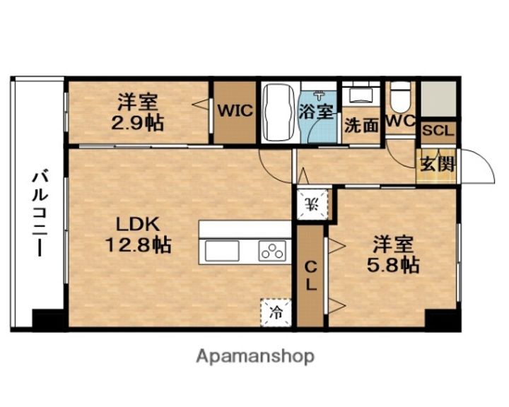 スプランディッドライズ新大阪ノースの間取り