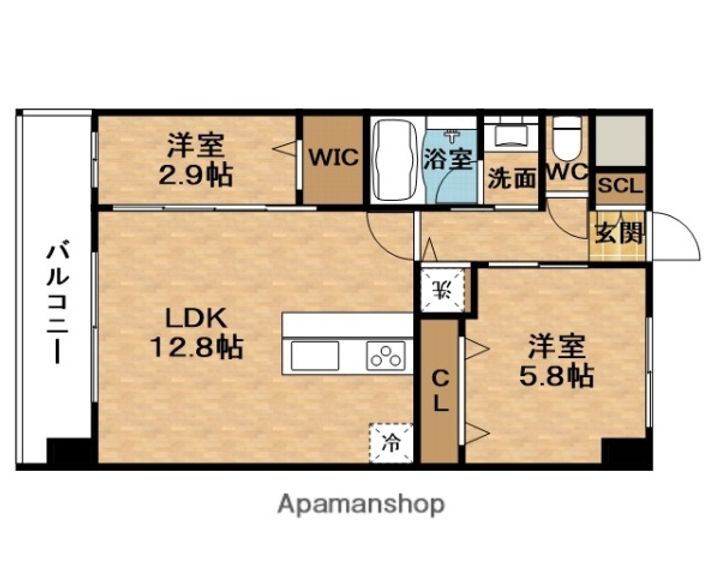 スプランディッドライズ新大阪ノースの間取り