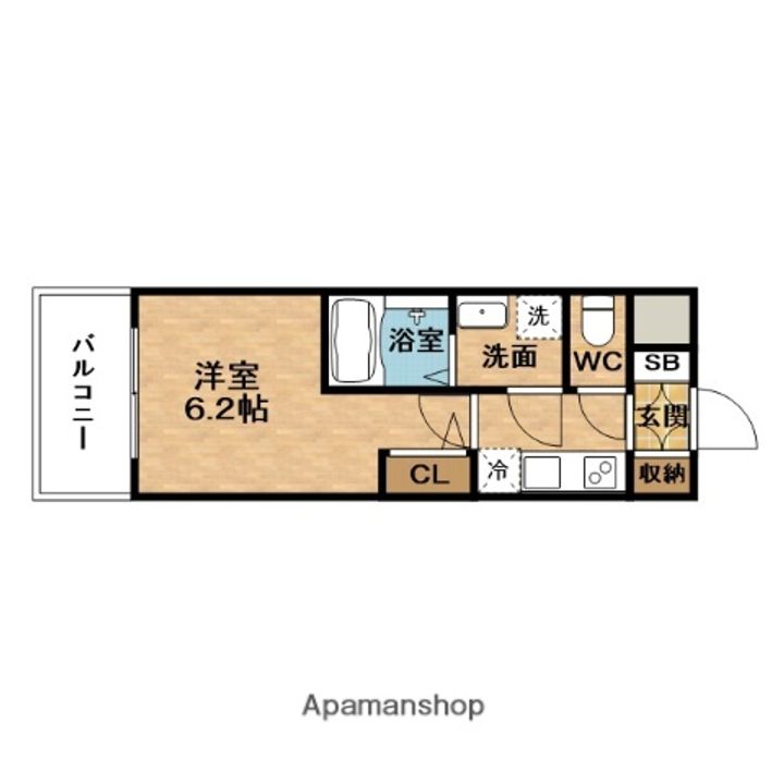 エステムコート新大阪XVIパルスの間取り