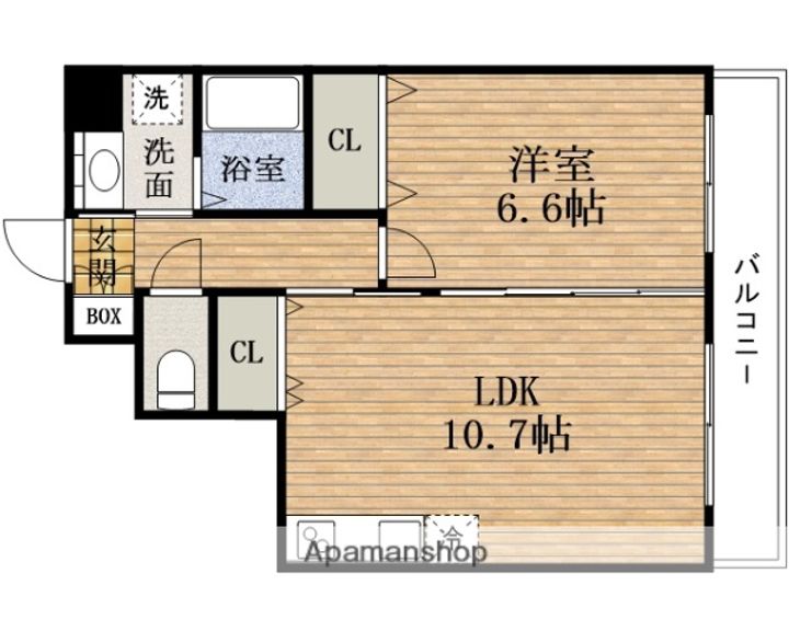 大阪府大阪市浪速区大国2丁目の賃貸マンションの間取り
