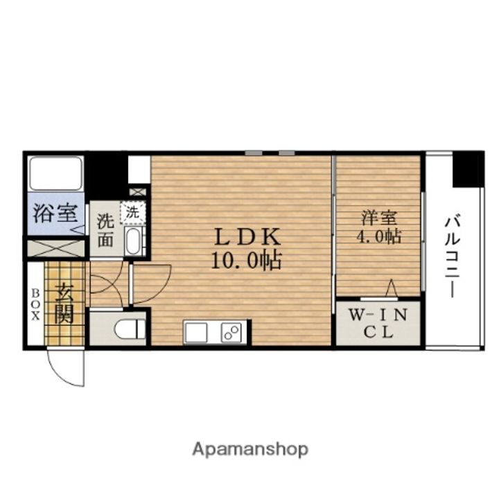 大阪府大阪市中央区十二軒町の賃貸マンションの間取り