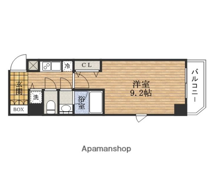 大阪府大阪市中央区内平野町2丁目の賃貸マンションの間取り