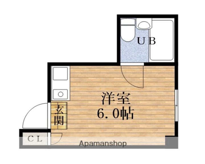 大阪府大阪市西区南堀江4丁目の賃貸マンションの間取り