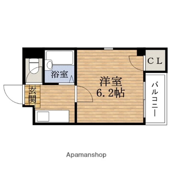 大阪府大阪市西区北堀江3丁目の賃貸マンションの間取り