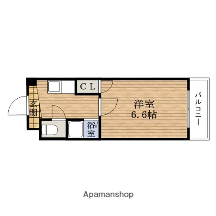 大阪府大阪市西区南堀江1丁目の賃貸マンションの間取り