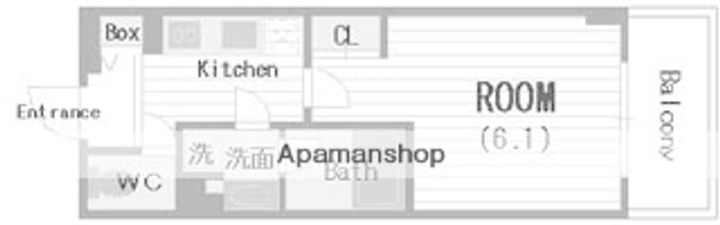 大阪府大阪市中央区北久宝寺町1丁目の賃貸マンションの間取り