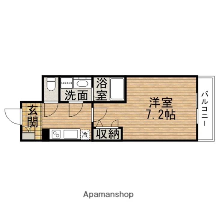 大阪府大阪市浪速区難波中2丁目(マンション)の賃貸物件の間取り