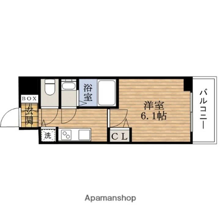 大阪府大阪市浪速区桜川2丁目の賃貸マンションの間取り
