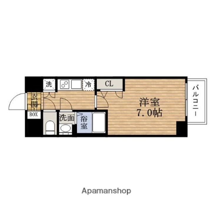 大阪府大阪市西区江戸堀2丁目の賃貸マンションの間取り