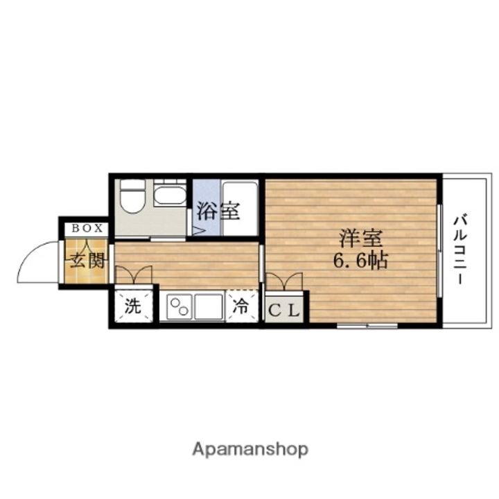 大阪府大阪市西区南堀江4丁目(マンション)の賃貸物件の間取り