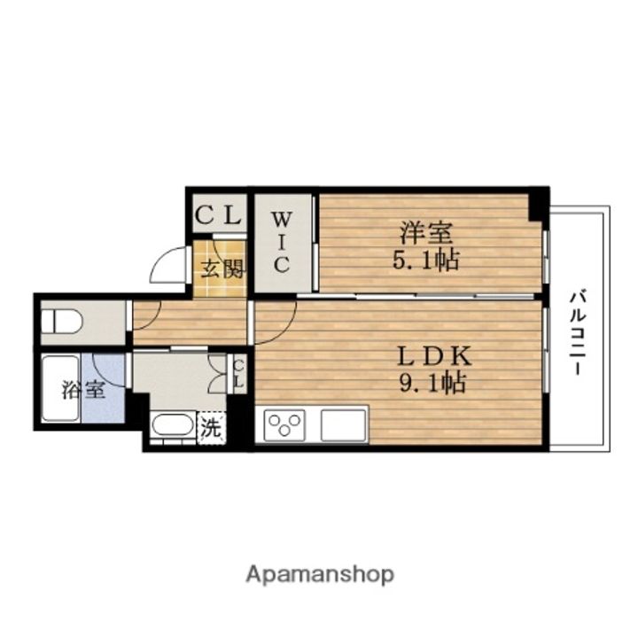 大阪府大阪市中央区東心斎橋1丁目の賃貸マンションの間取り