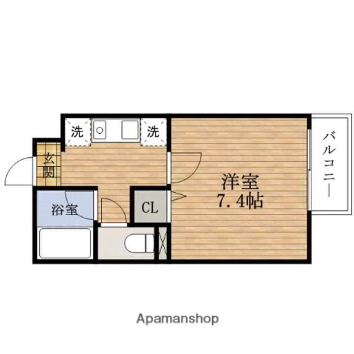 大阪府大阪市西区本田2丁目の賃貸マンションの間取り