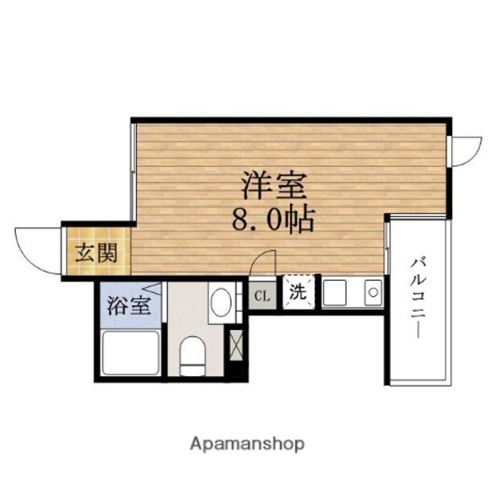 大阪府大阪市中央区大手通1丁目の賃貸マンションの間取り