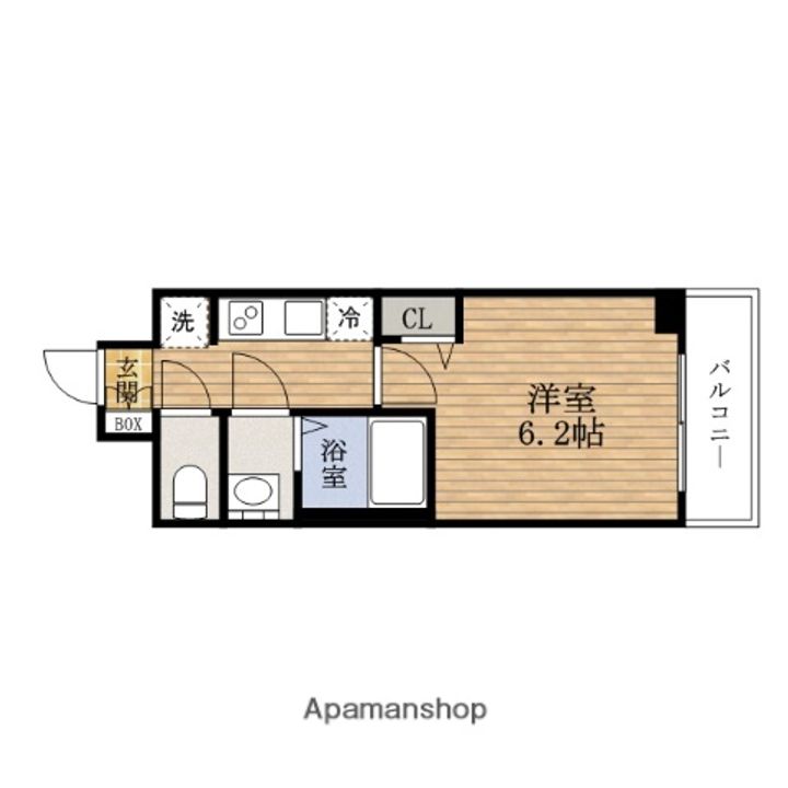 大阪府大阪市浪速区日本橋東2丁目の賃貸マンションの間取り