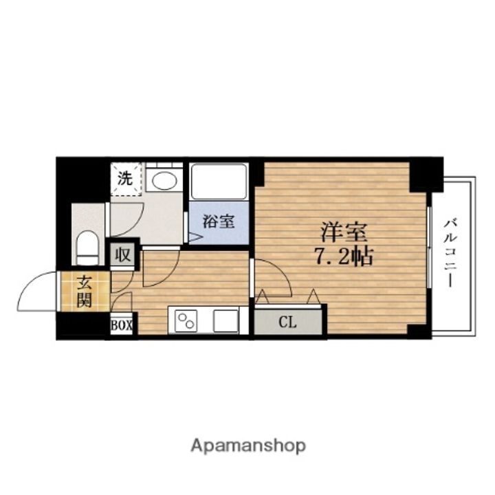 大阪府大阪市西区本田1丁目の賃貸マンションの間取り