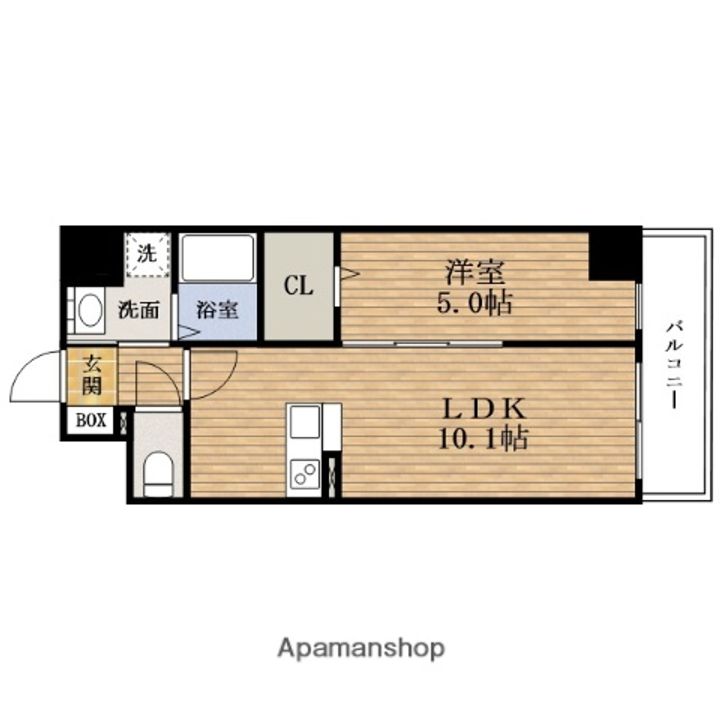 大阪府大阪市西成区鶴見橋1丁目の賃貸マンションの間取り