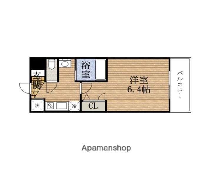 大阪府大阪市大正区三軒家東1丁目の賃貸マンションの間取り