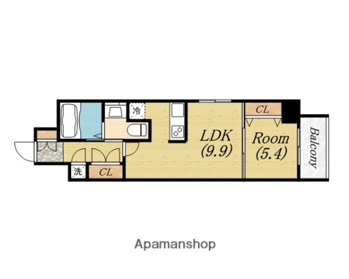 アーデン京町堀イーストの間取り