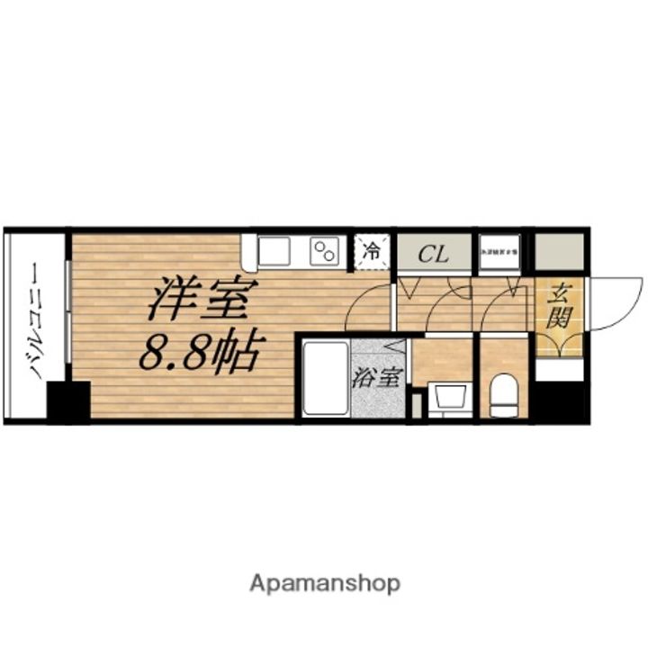エスリード北浜EASTの間取り