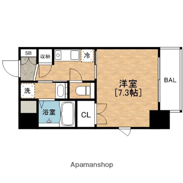 エイペックス京町堀の間取り
