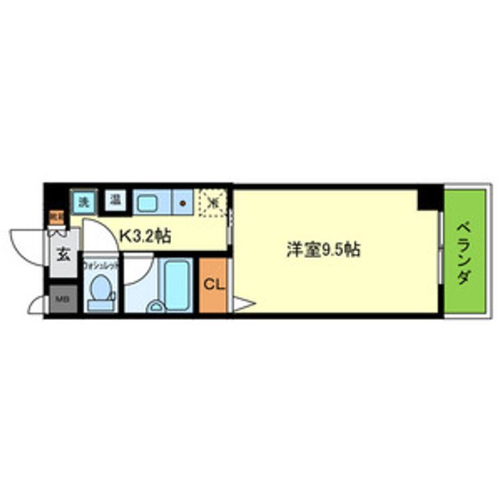 大阪府大阪市旭区太子橋1丁目の賃貸マンションの間取り