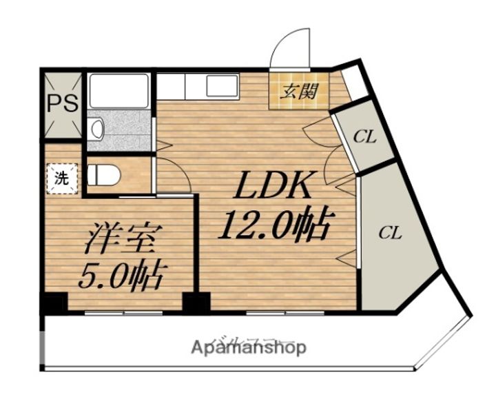 シャンピア片町の間取り