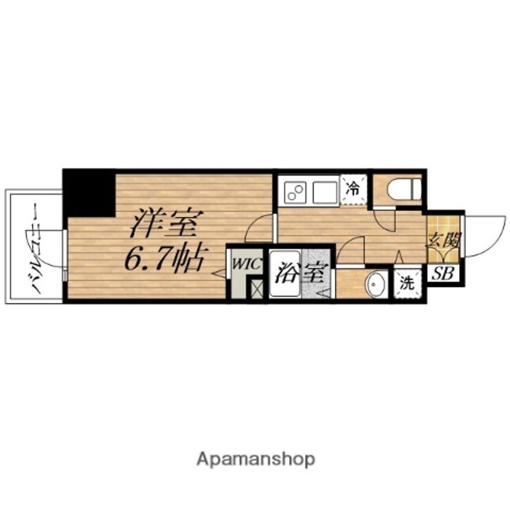 METROSA谷町六丁目NORTHの間取り