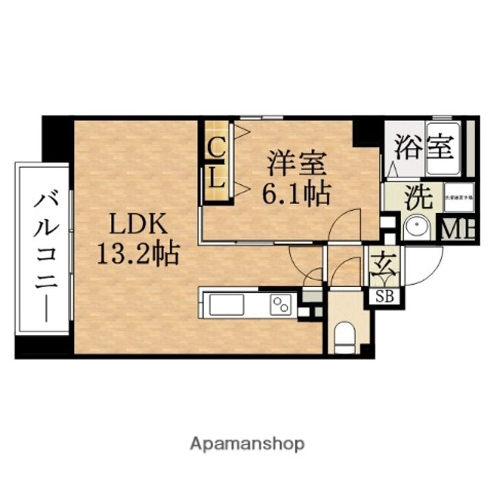 ベルフェリーク天満橋の間取り